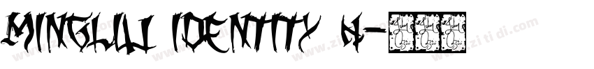 MingLiu Identity H字体转换